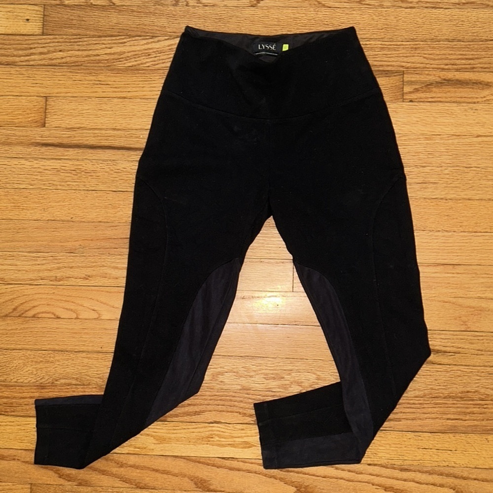 Lysse Twill Ponte with Ultrasuede Equestrian Panels Sz Medium - Picture 3 of 7